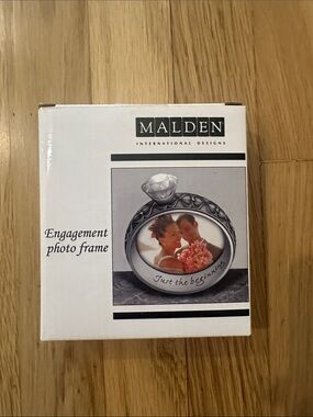 Malden Silver-Tone Engagement Photo Frame